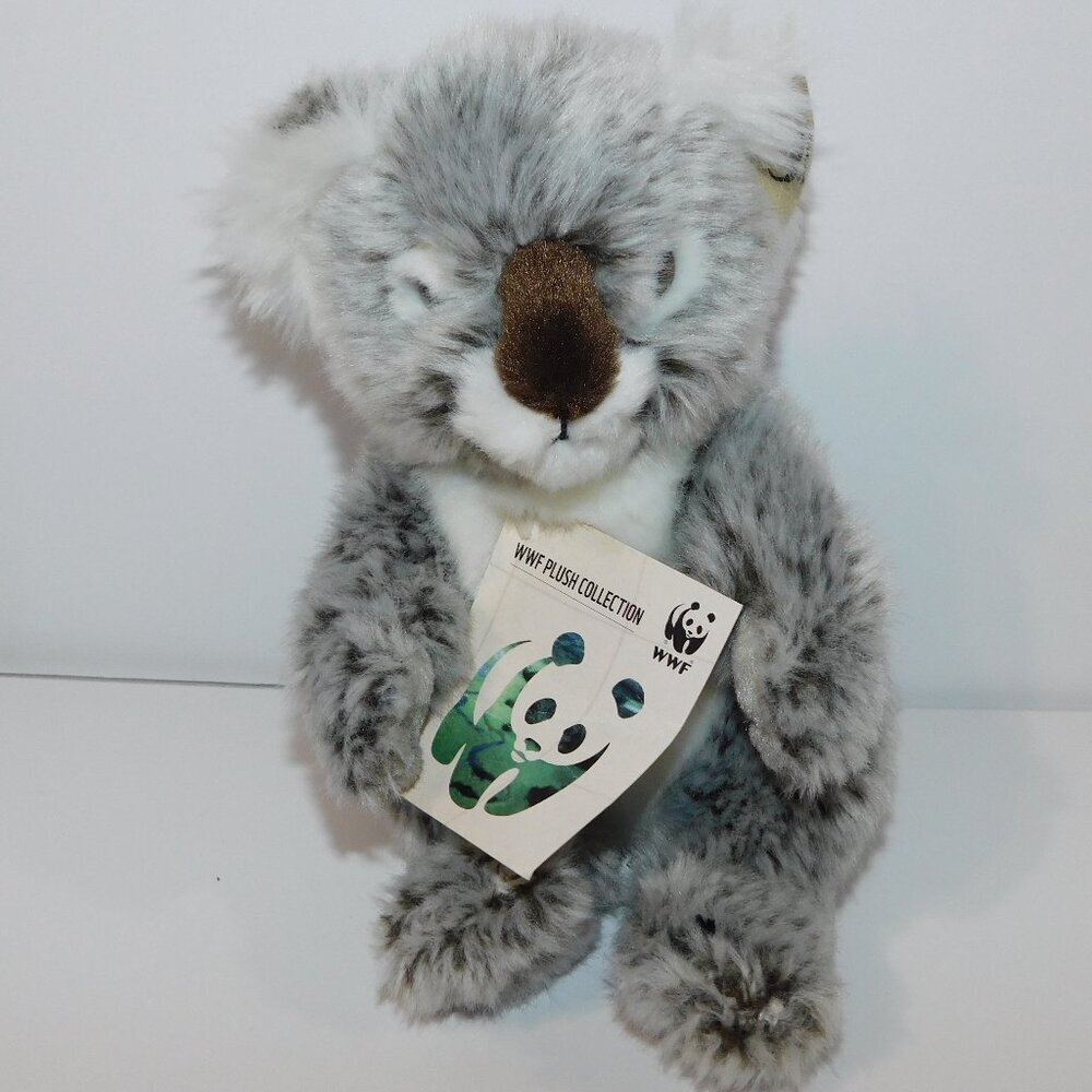 Plush Realistic Gray Koala Bear WWF World Wildlife Fund 6"  stuffed Toy with Tag
